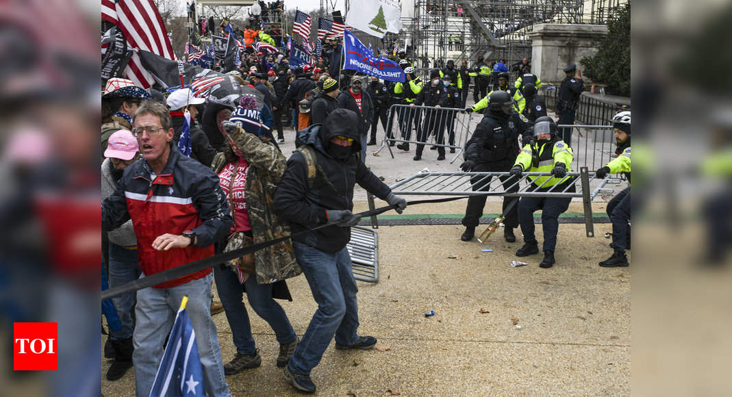 After Twitter, Facebook and Instagram block Trump after mob storms Capitol Hill - Times of India