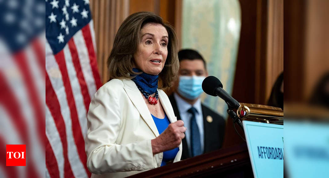 US House speaker Pelosi's office damaged during Capitol riot - Times of India