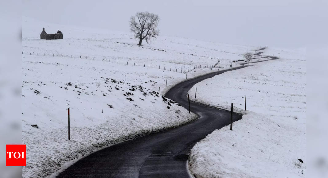 Dutch hit by first snowstorm in a decade as Europe shivers - Times of India