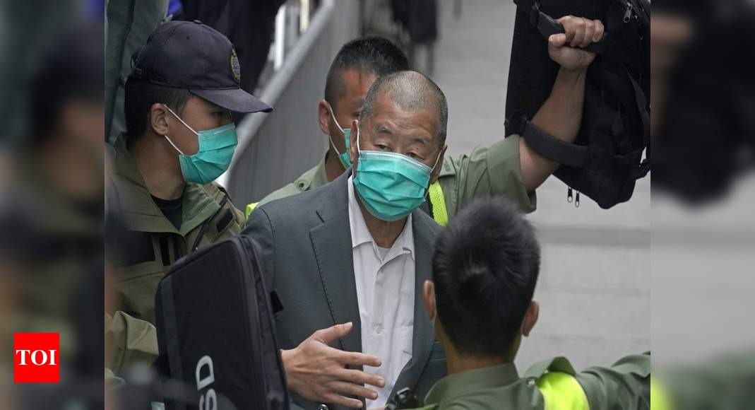 Jimmy Lai: Hong Kong media tycoon Jimmy Lai arrested over speedboat fugitives; Reports | World News - Times of India