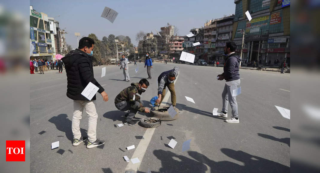 Normal life paralysed in Nepal during general strike, 157 protesters arrested - Times of India