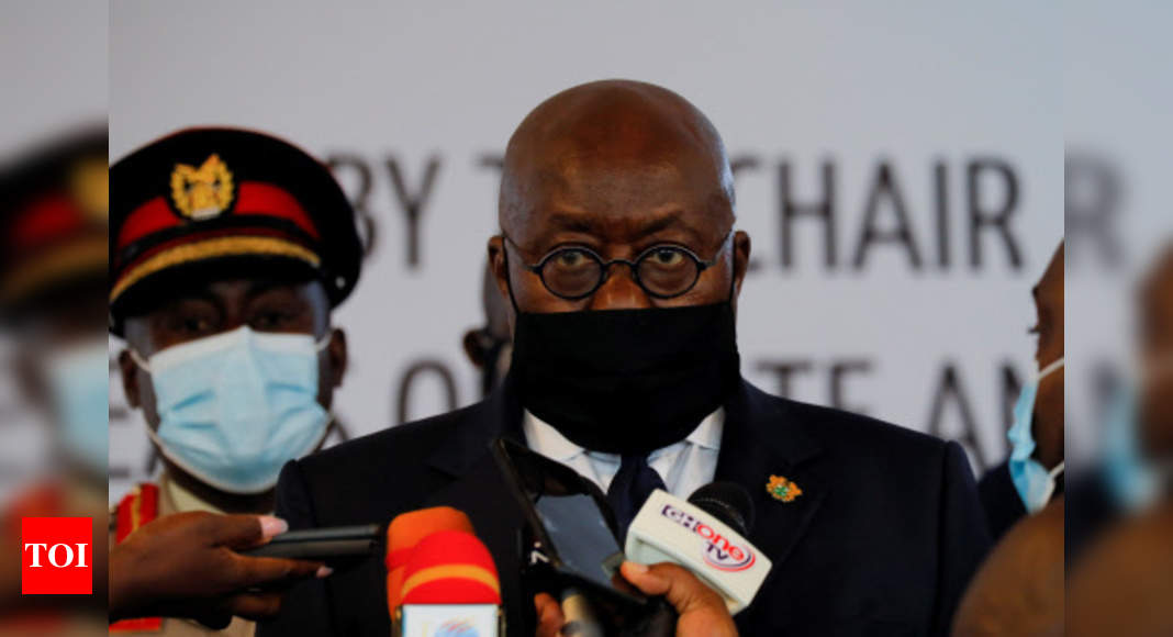 Ghana president gets world’s 1st Covax jab as US eyes J&J vaccine rollout - Times of India