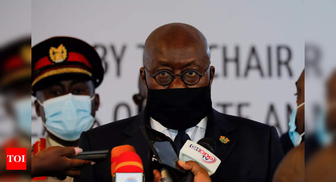 Ghana president receives world's first free Covax jab - Times of India