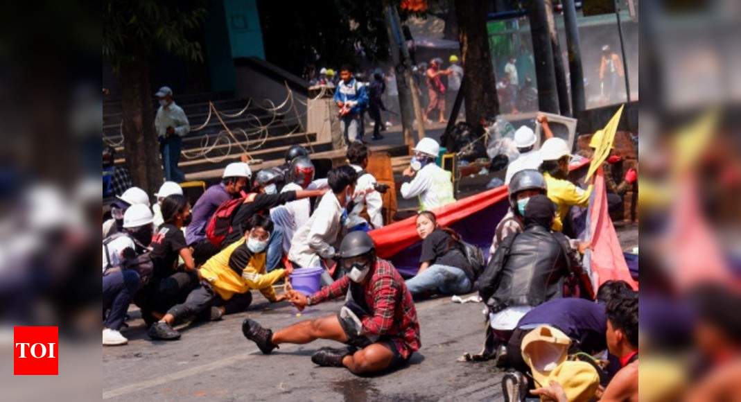 Myanmar Protest News: Myanmar rights group says 18 protesters killed in firing by security forces | World News - Times of India