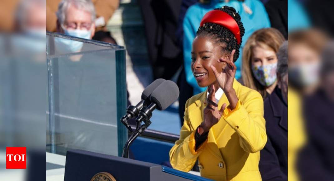 US’ youngest inaugural poet says guard tailed her, said she looked ‘suspicious’ - Times of India