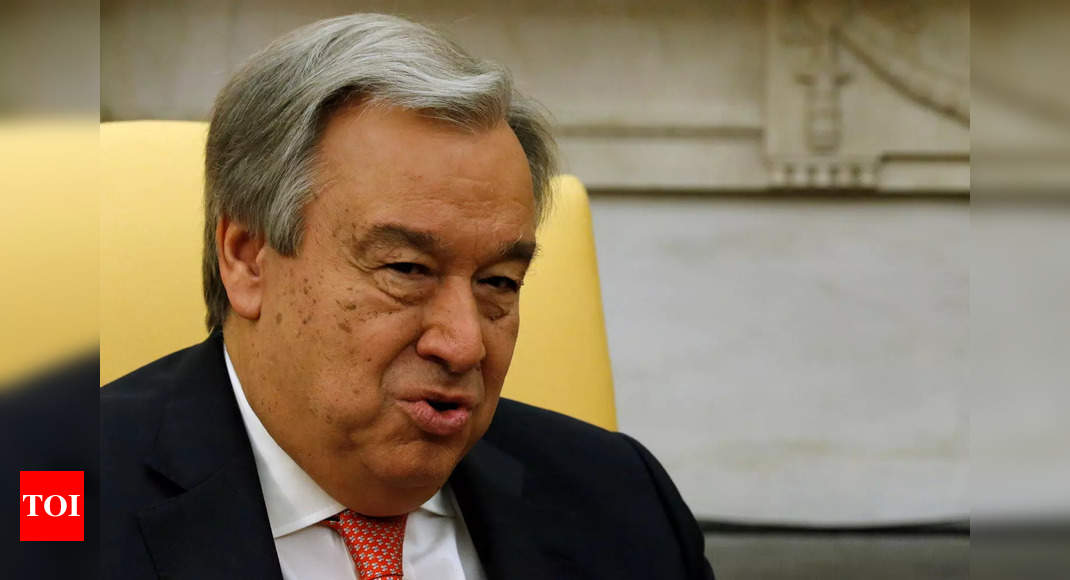 Antonio Guterres: UN chief Antonio Guterres appointed for second term as UN secretary general | World News - Times of India