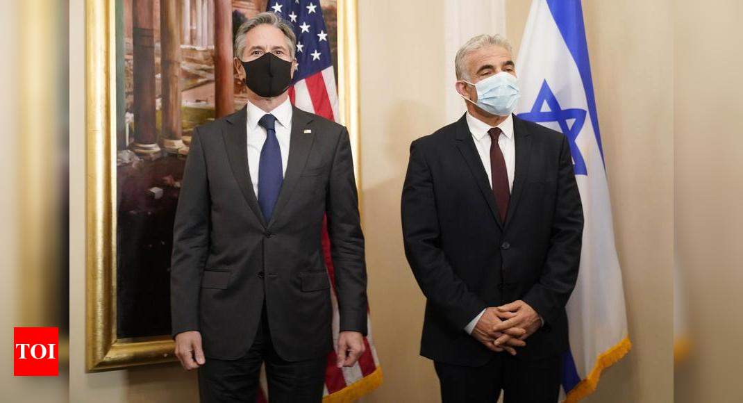 Blinken and Lapid meet in Rome amid reset US-Israel relations - Times of India