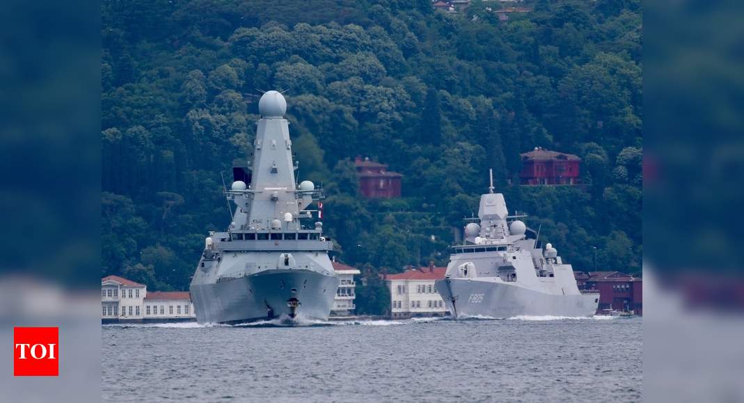 Russian forces reportedly fire warning shots at British destroyer in the Black Sea - Times of India