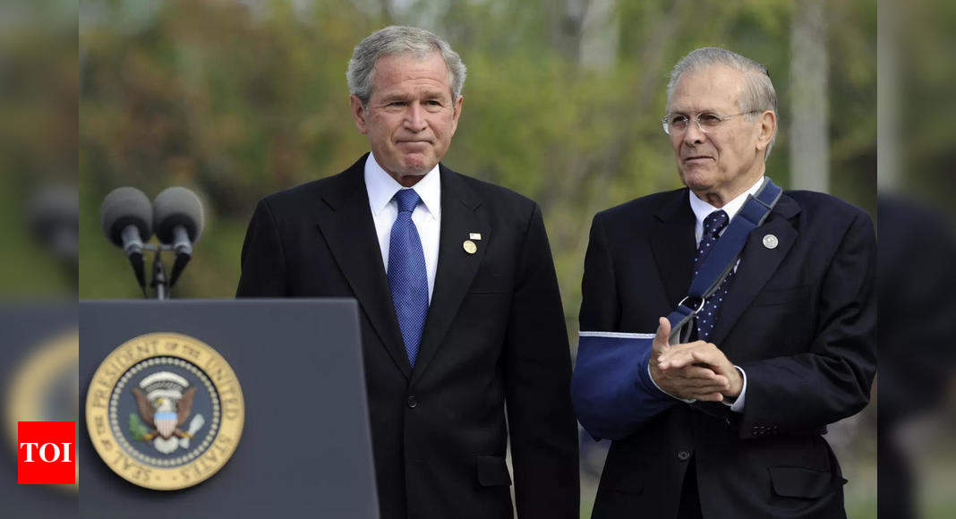 Afghanistan troop pullout a 'mistake': George W Bush - Times of India