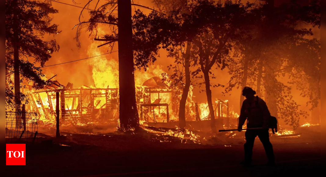 California, Nevada governors to tour site of huge wildfire - Times of India