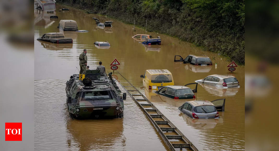 German, Belgian flood deaths rise to 157 as search continues - Times of India