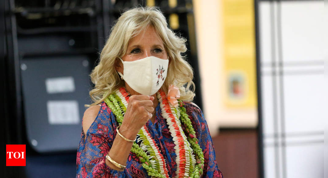 Jill Biden calls on unvaccinated in Hawaii to get Covid shots - Times of India