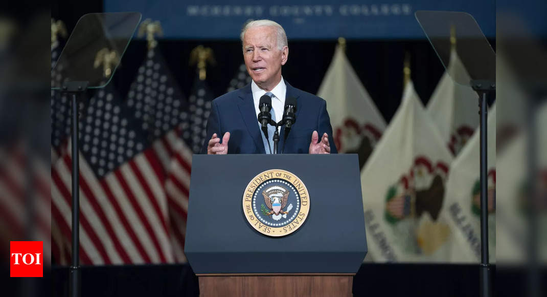 Joe Biden to speak about Afghanistan amid swift US pullout on Thursday - Times of India