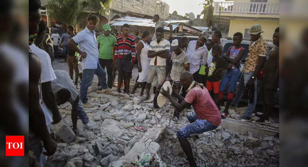 Death toll in massive Haiti quake jumps to over 1,200 - Times of India