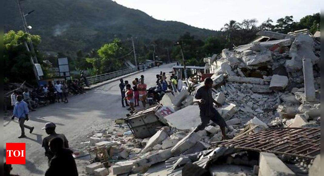 Search for survivors continues after Haiti earthquake - Times of India