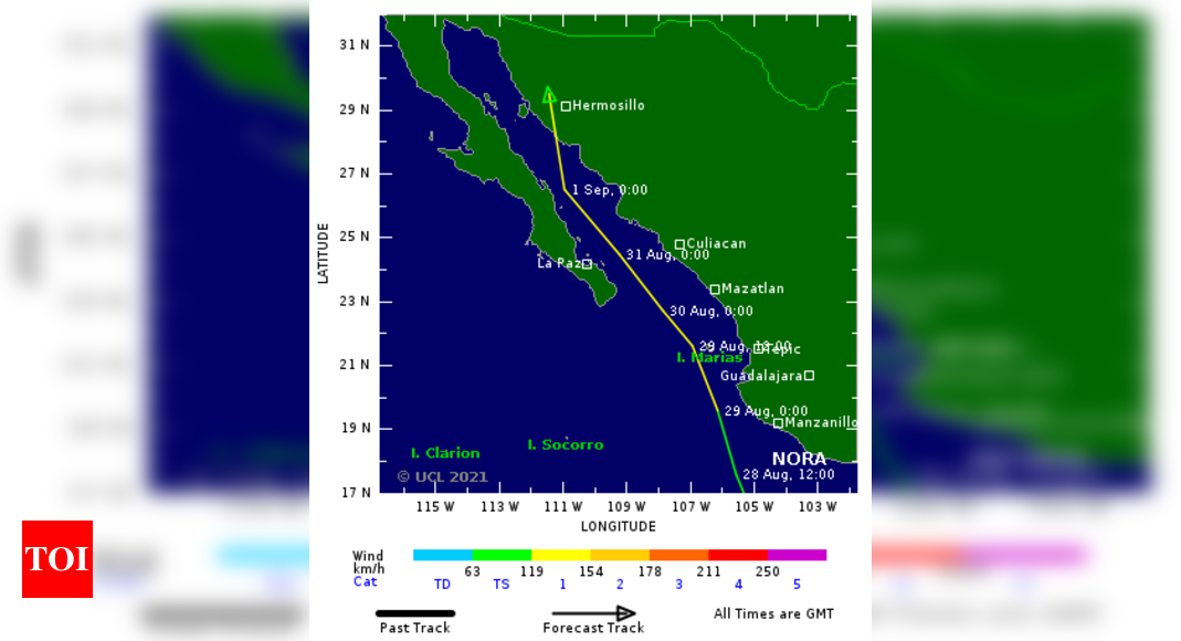 Tropical storm Nora expected to become a hurricane on Saturday, NHC says - Times of India