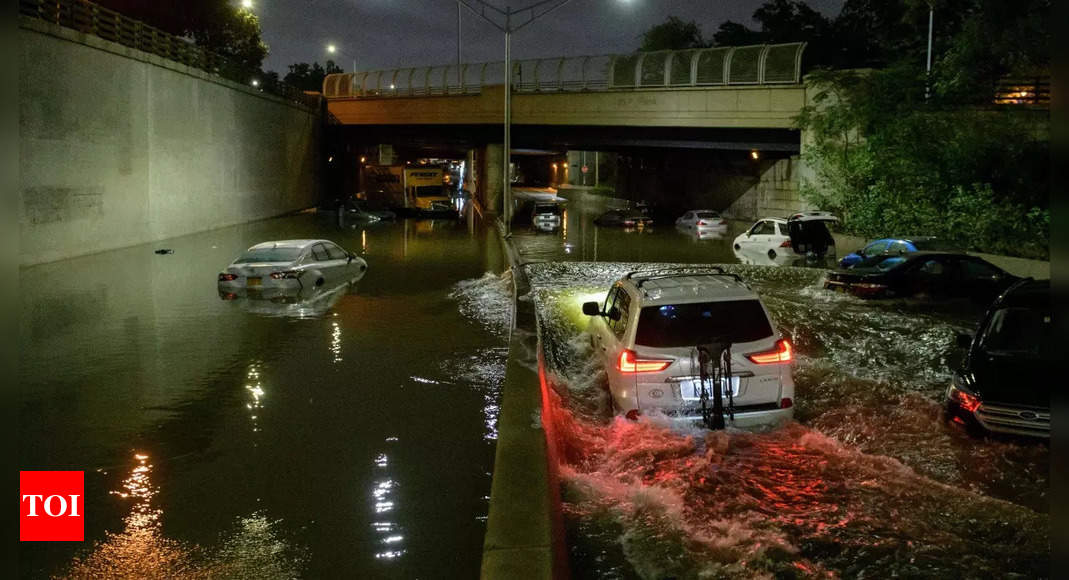 New York Flood: Eight dead in New York City as Ida brings flash flooding, mayor declares state of emergency | World News - Times of India